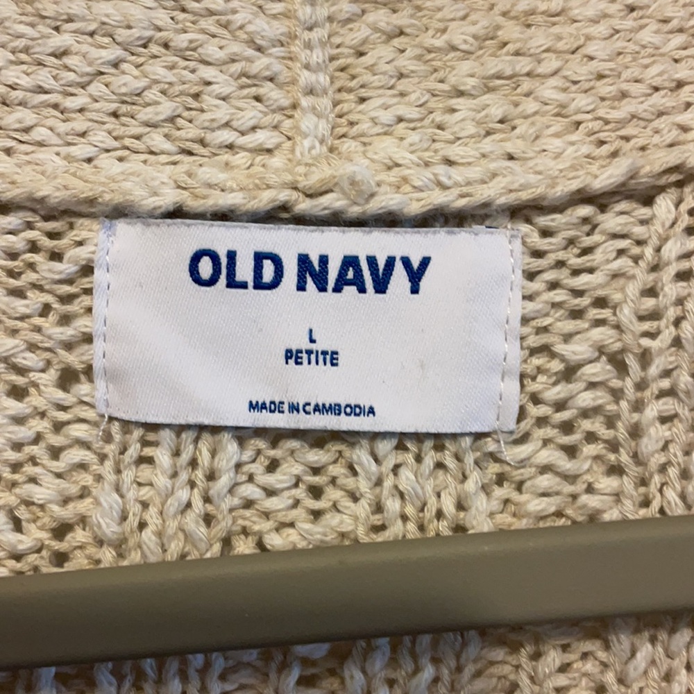 Cable Knit Boyfriend Cardigan petite L - Picture 2 of 4